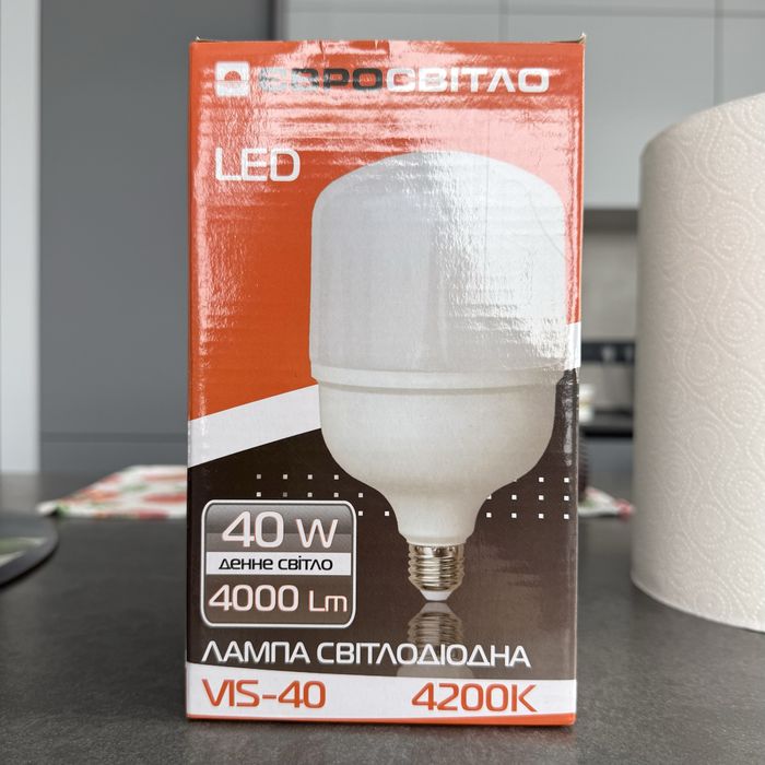 Лампа світлодіодна євросвітло 40 Вт 4200