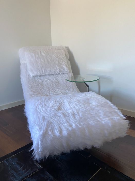 Sofá Chaise Longue de Pêlo da Interforma/Divani e Divani