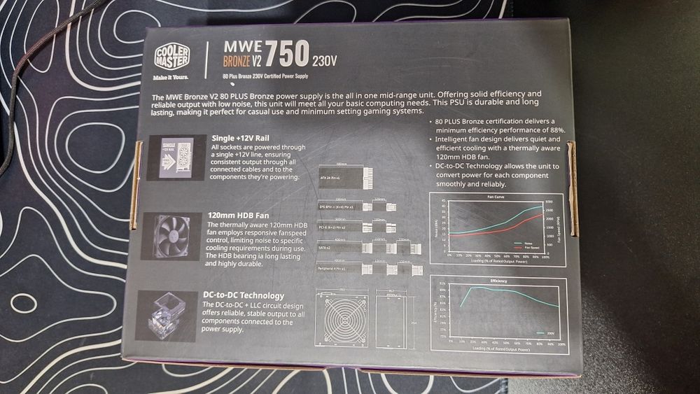 Zasilacz COOLER MASTER MWE 750W V2 80 Plus Bronze