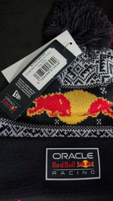 Czapka zimowa New Era Red Bull Racing Christmas Bobble Hat - nowa