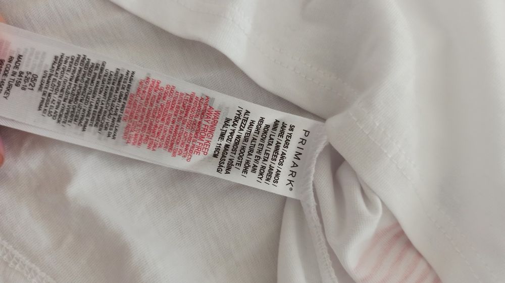 Bluzka z długim rękawem NASA Primark 116 cm