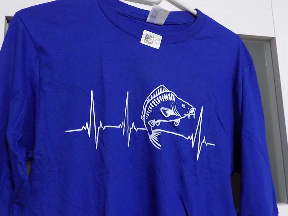 Ryba, wędkarz koszulka S