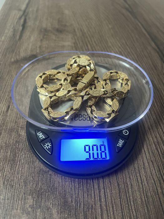 Złoty łańcuszek / łańcuch cartier i bransoletka cartier 585 90,7g 30,3