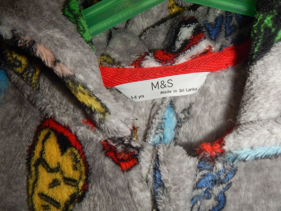 Флісовий сліп ромпер піжама marks & spencer p.110-116см(5-6років)