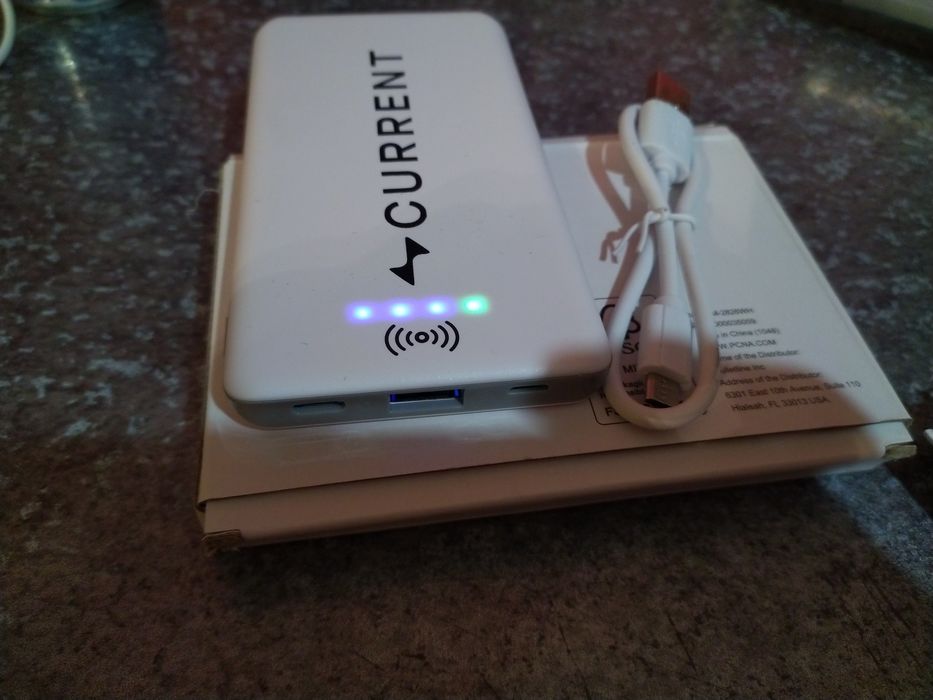 Повербанк powerbank 4000 mA з бездротовою зарядкою