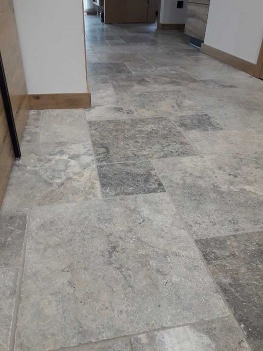 Trawertyn Silver Ash - Kamień Naturalny - Komplet Rzymski