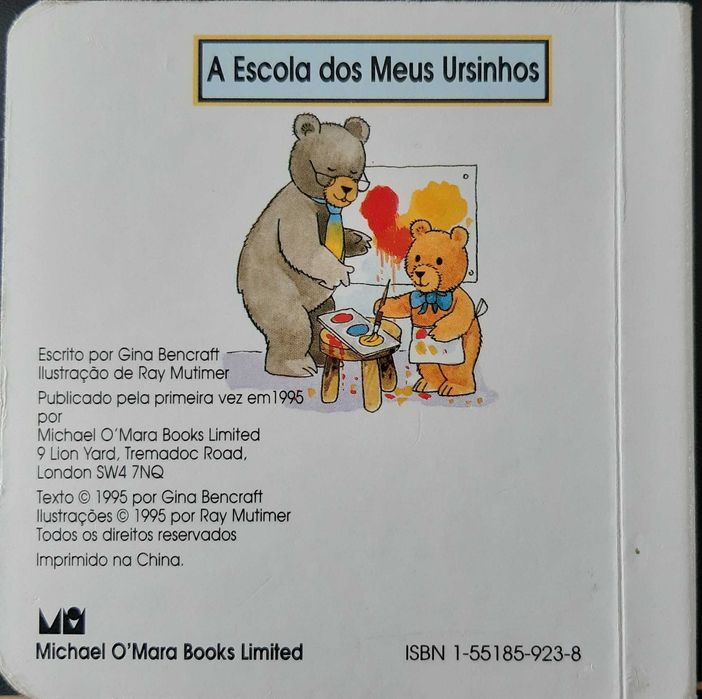 Livro Uma Semana de Cores - Coleção "A Escola dos Meus Ursinhos"
