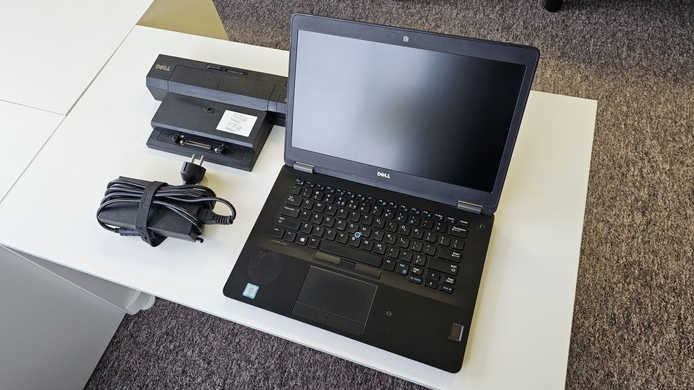 Laptop Dell Latitude E7470 + Stacja dokująca PRO2X + Zasilacz 130W
