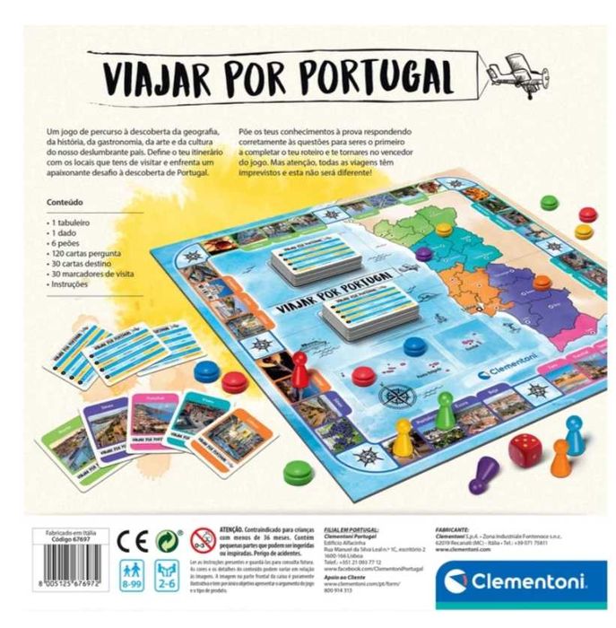 Jogo de Tabuleiro Viajar por Portugal