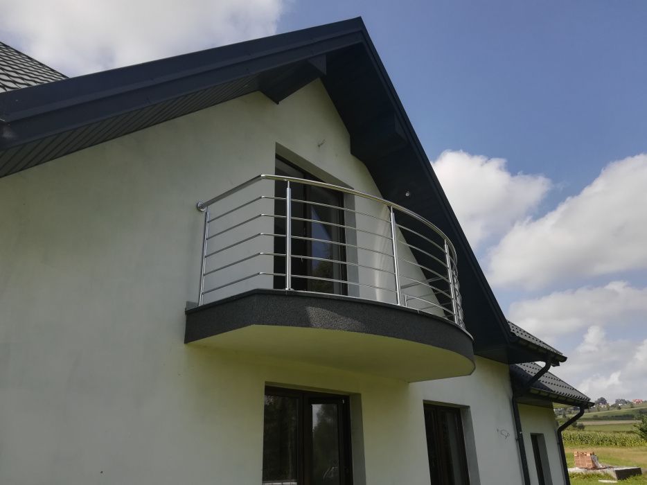 Balustrady barierki schody stal nierdzewna
