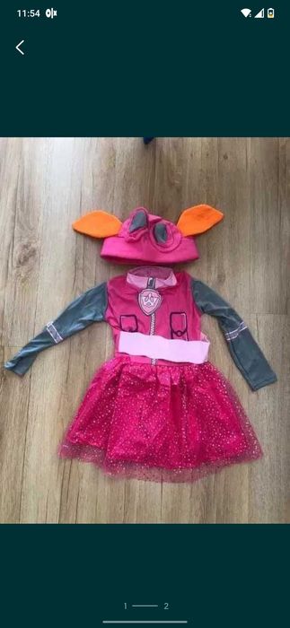 Zestaw dwóch strojów karnawałowych Psi Patrol -Nowe