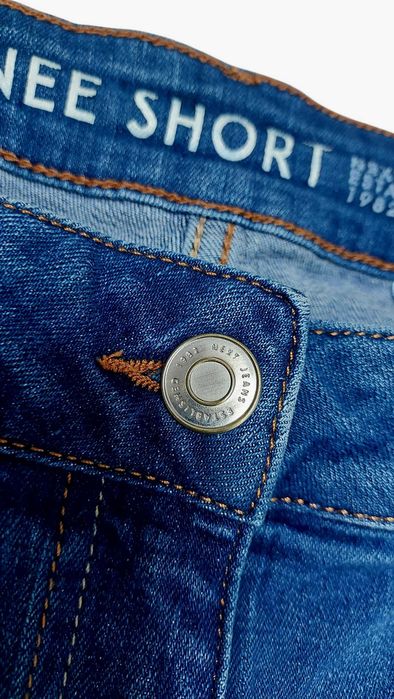 Bawełniane niebieskie spodenki jeansowe NEXT, R. 3XL