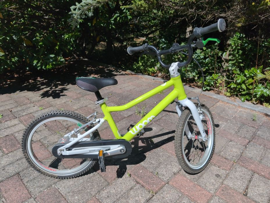 Woom 3  Limonkowy- rower dziecięcy świetny stan