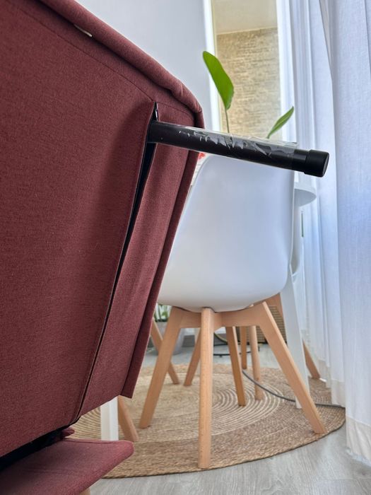 Sofá cama  terracota otimo estado ( escritorio)