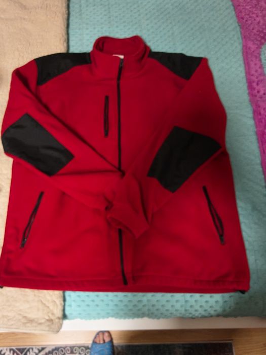 Polar czarno-czerwony mięsisty duży 5xl czerwono-czarny