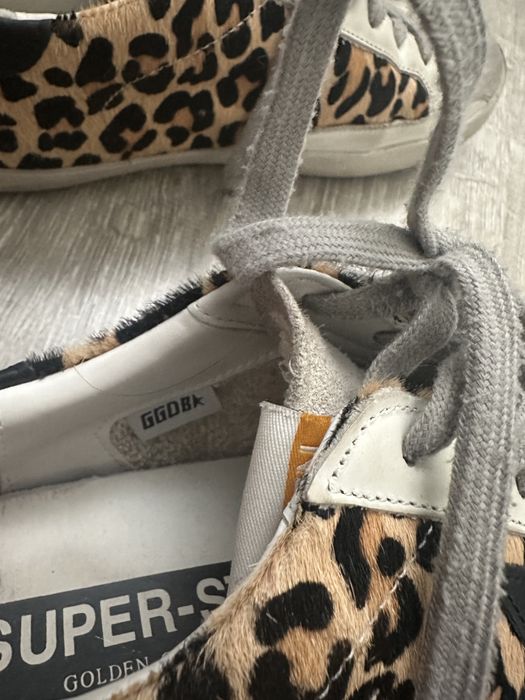 Кеди golden goose леопард шкіра