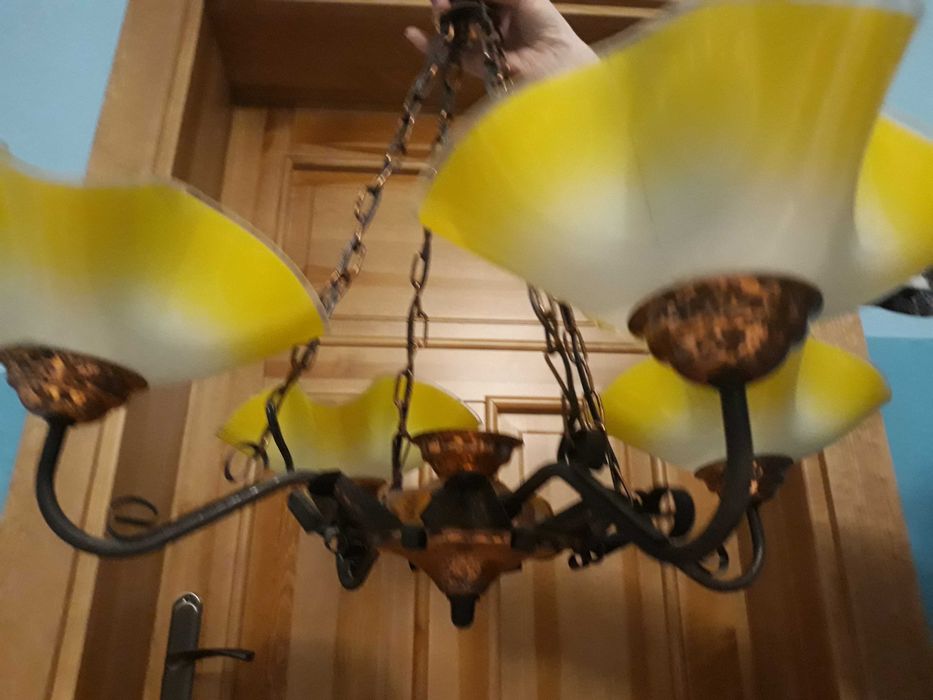 Lampa sufitowa retro, żyrandol