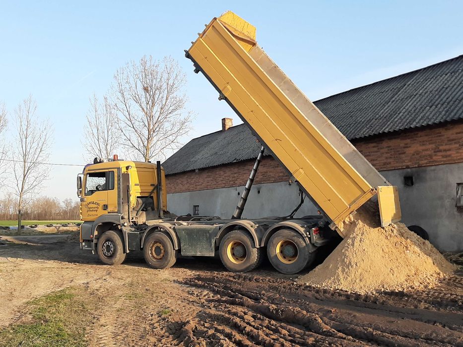 Usługi transportowe wywrotka wywrotkami wywrotki 6x4 8x6 PIACH PIASEK