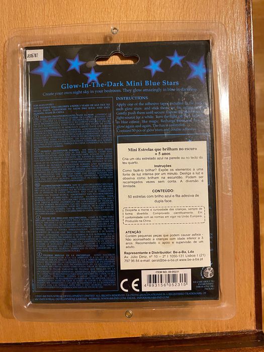 Estrelas autocolantes luminosas