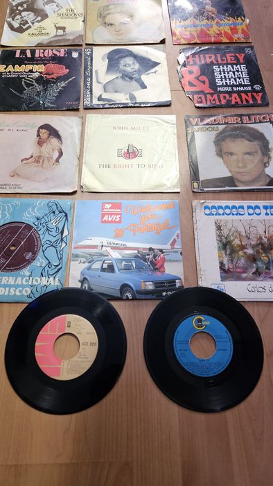 Vários Mini Discos Vinil Antigos