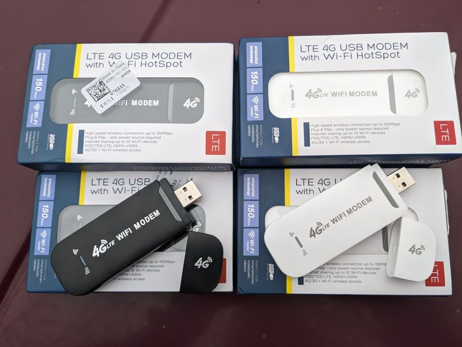 НОВІ 4G USB WI-FI LTE роутери(модеми) під sim-карту