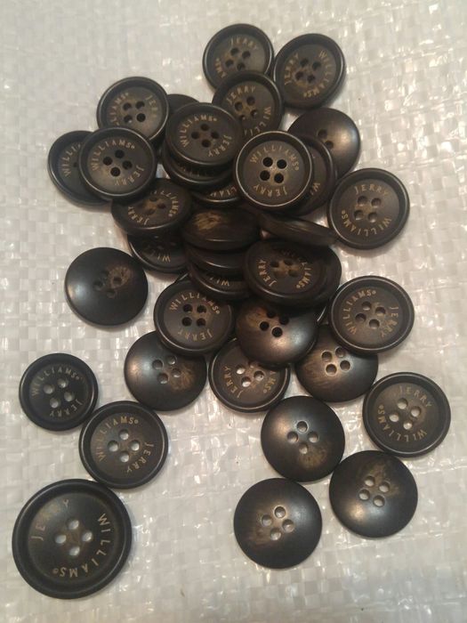 Пуговицы corozo с гравировкой jerry williams 15,  18mm, 20mm,  25mm.