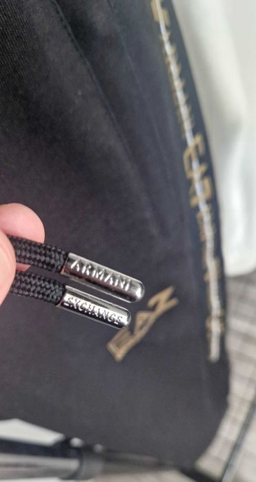 Dres męski EA7 biało/czarny 2XL