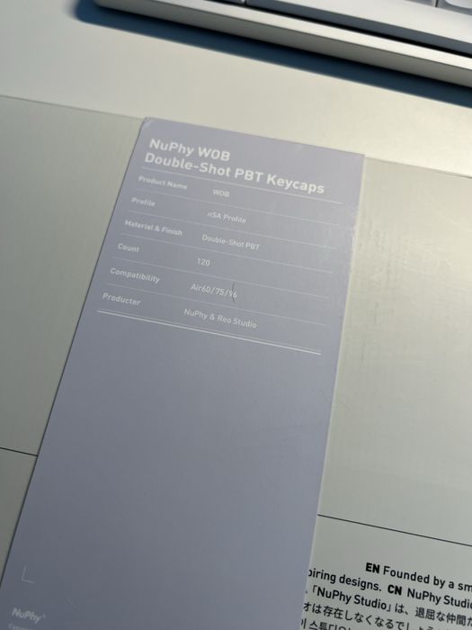 Nuphy nSA Profile Double-shot PBT кейкапи WoB