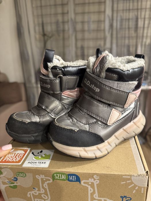 Дитячі зимові черевики DD step aqua tex 25р