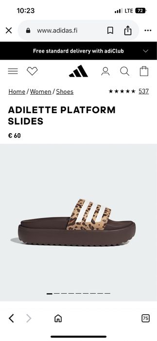 Шлепанці оригінал adidas Adilette Platform