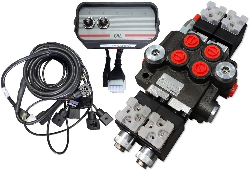 Rozdzielacz hydrauliczny 2SEK 50L 24V + STEROWANIE [7327]