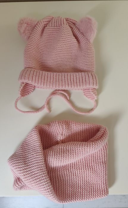 Czapka i komin rozmiar 86 - 98