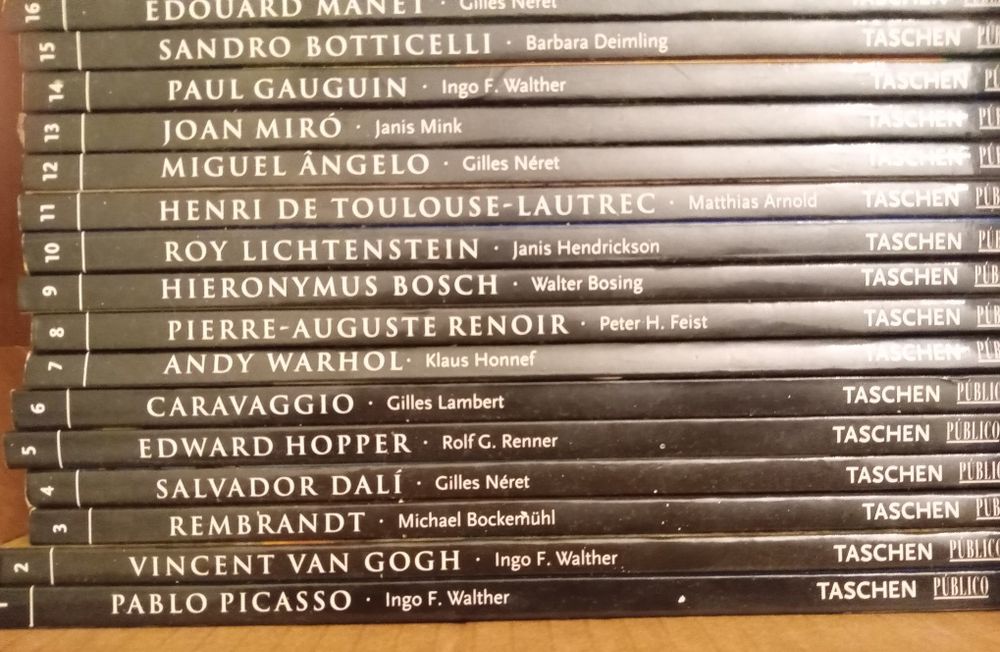 Coleção de pintores em 60 volumes