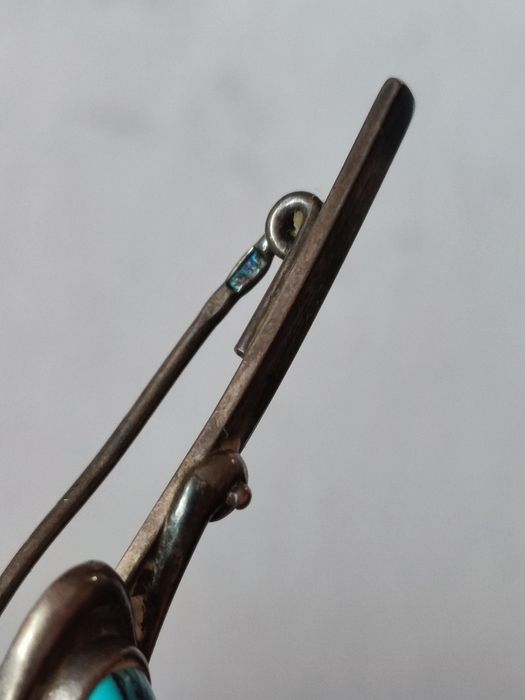 Warmet stara broszka srebro Agat Kłodzko