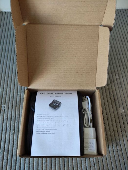 80mm Portable Bluetooth Thermal Receipt Printer with QR Code64729625598721124