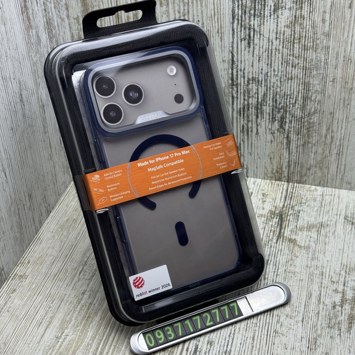 Чохол преміум Kajsa Clear MagSafe на iPhone 17 Pro/ 17 Pro Max/ 18 Pro Max Противоударний. Чехол