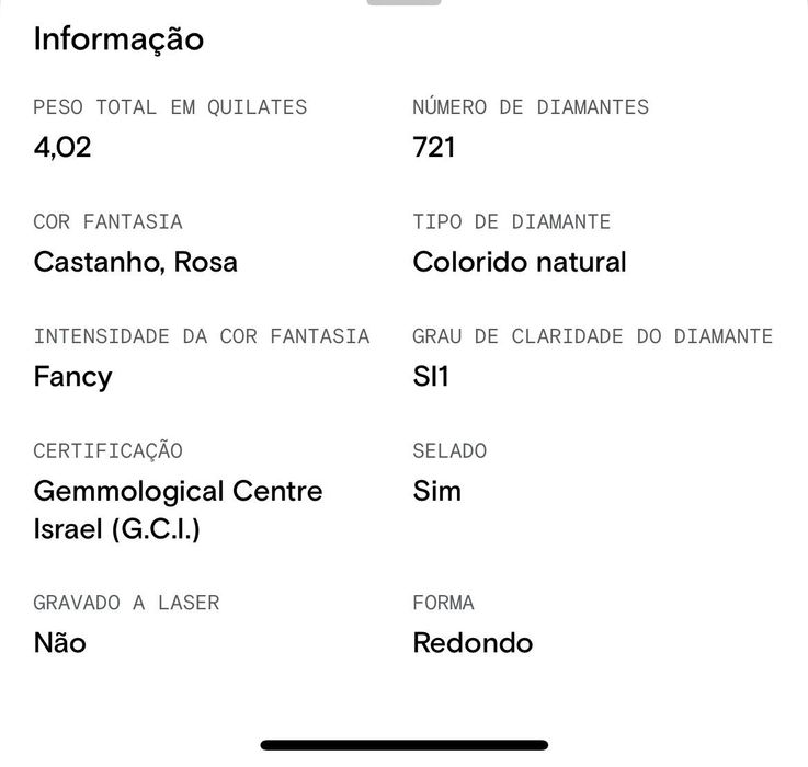 Lote de 720 Diamantes com Certificado