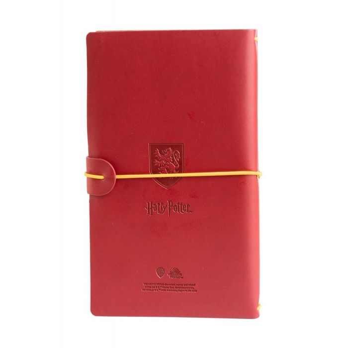 Harry Potter - Skórzany notatnik podróżny Gryffindor 12x19,6 cm