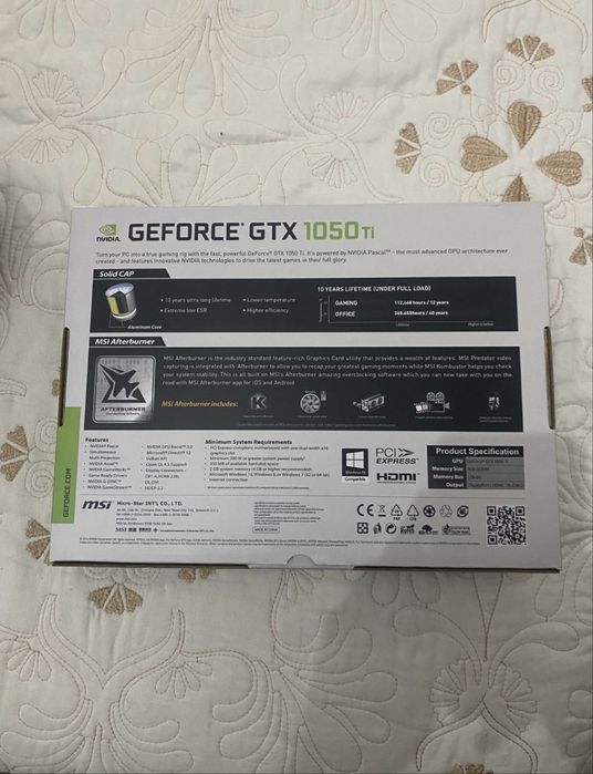 GTX 1050ti 4gb MSI