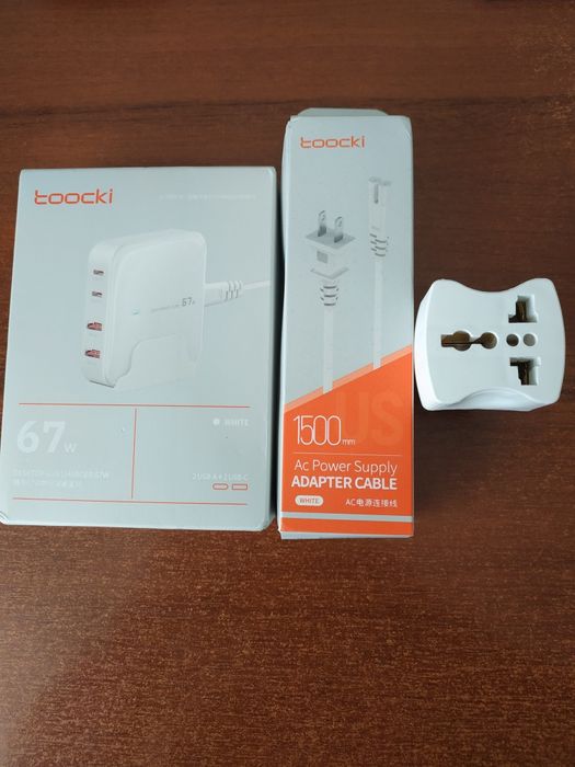 Мережевий зарядний пристрій Toocki Gan Desktop Charger 67w
