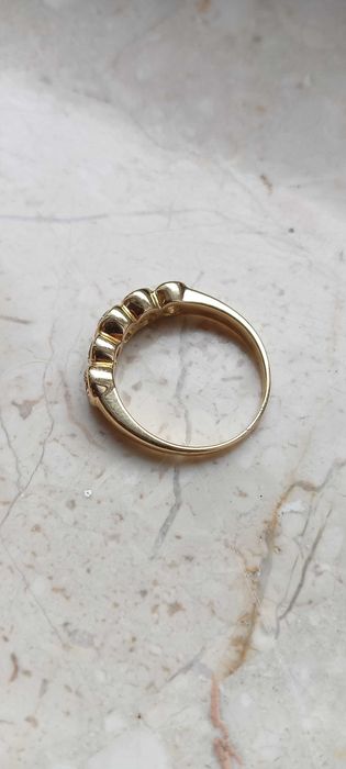 Pierścionek zaręczynowy diament naturalny 1,25ct F-G VVS 18k 5,24g