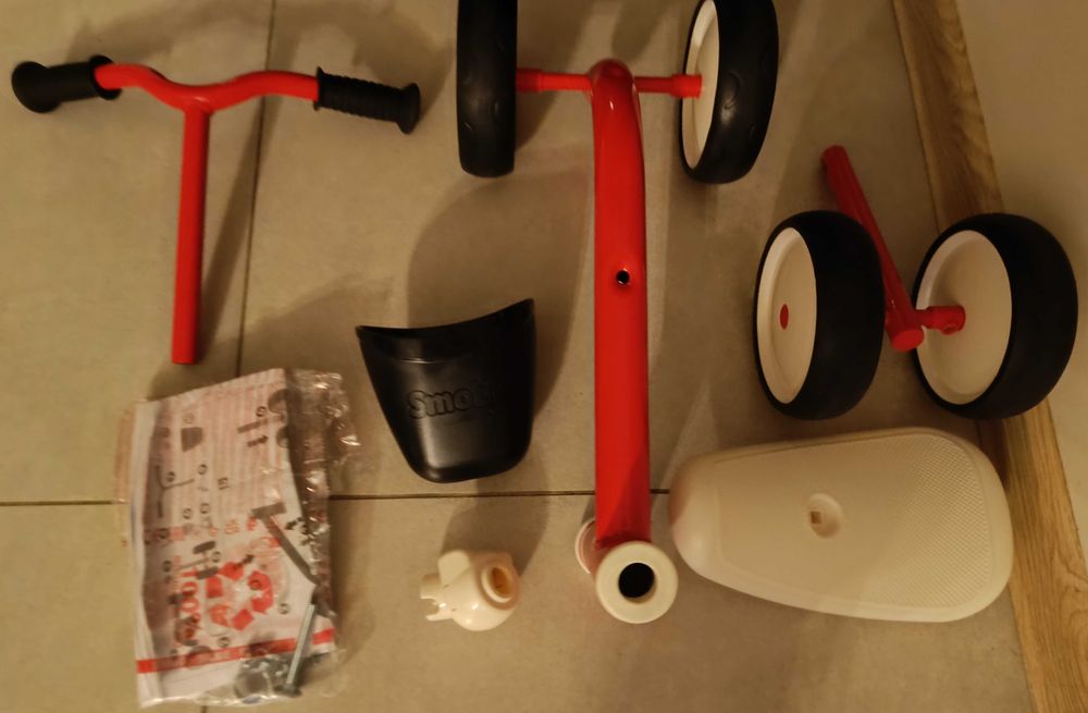 Rowerek biegowy Smoby Rookie czerwony