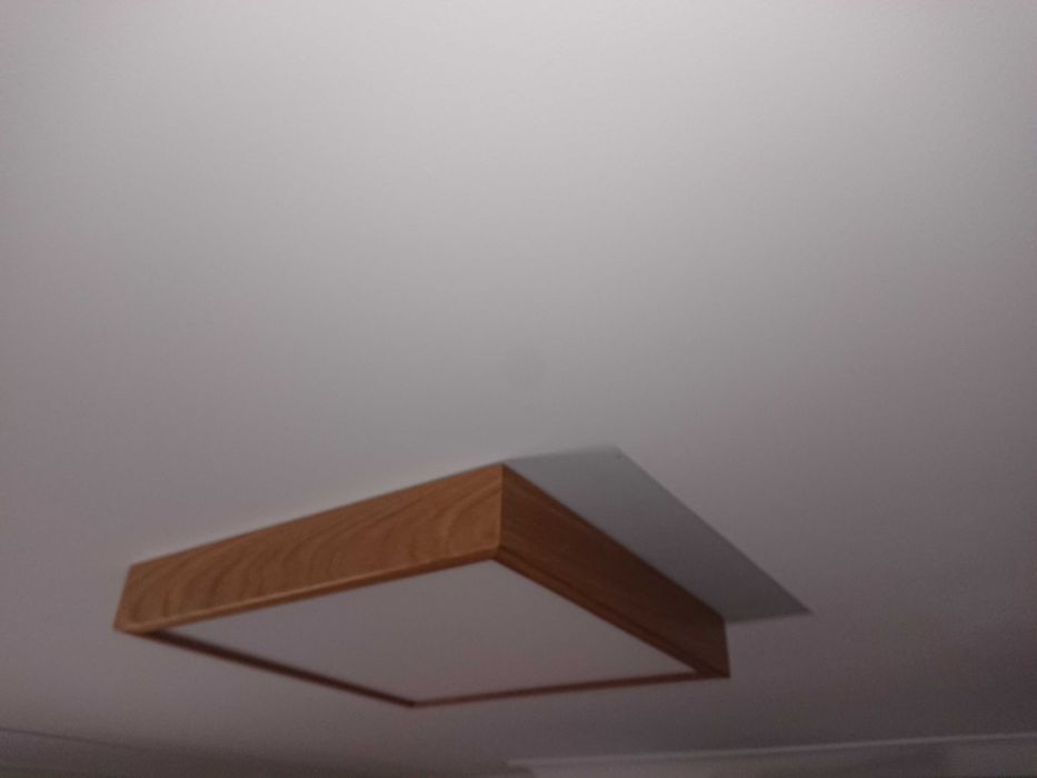 Candeeiro Aplique luminária Ledvance OSRAM LED WI-FI madeira carvalho