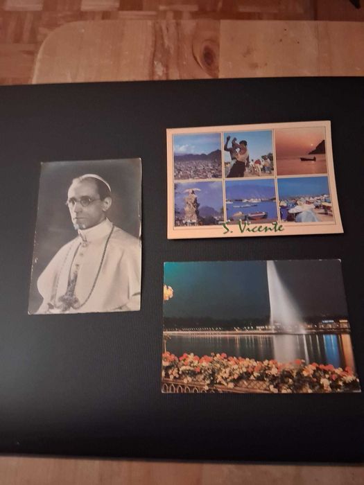 Postais papa Papa Pio XII, ilha de s. Vicente e Geneve