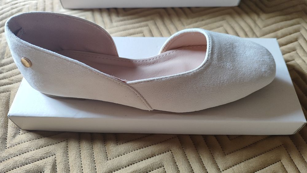 DeeZee baleriny beżowe 9-830-B Nude SU  rozm 38