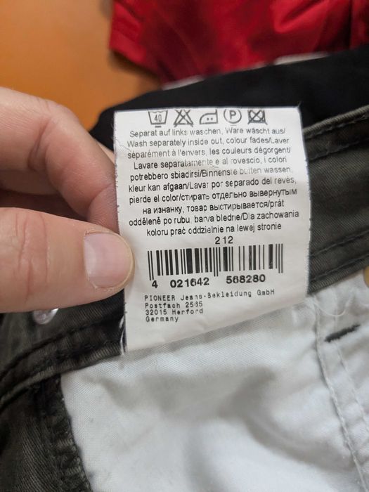 Pioneer Classics - jeansy męskie khaki, r. W35 L34 (XL)
