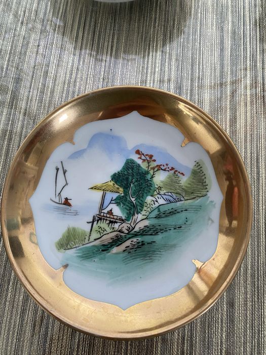 Taça de porcelana chines antigo