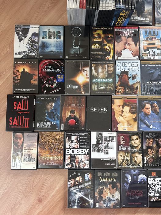 46 filmes +2 documentários + várias séries + 1 concerto