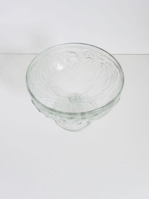 Patera "Z twarzą kobiety" Vintage polski PRL Huta Szkła Ząbkowice