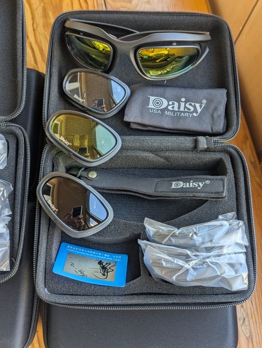 Окуляри DAISY Polarized C5 тактичні військові захисні 4 линзи з поляризацией в футлярі